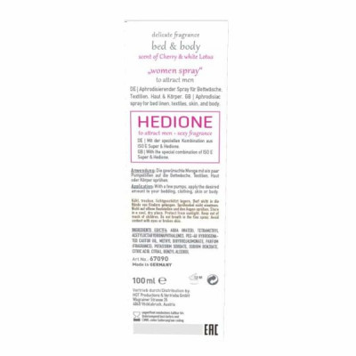 Спрей для тела и постели с феромонами и афродизиаками HOT Fragrance Вишня и белый лотос, 100 мл Спрей для тела и постели с феромонами и афродизиаками HOT Fragrance Вишня и белый лотос, 100 мл