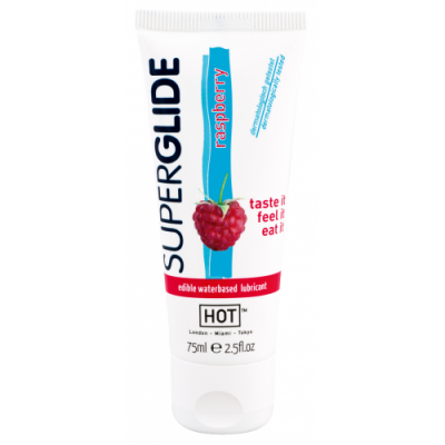 Съедобный лубрикант на водной основе Superglide Raspberry, 75 мл Съедобный лубрикант на водной основе Superglide Raspberry, 75 мл