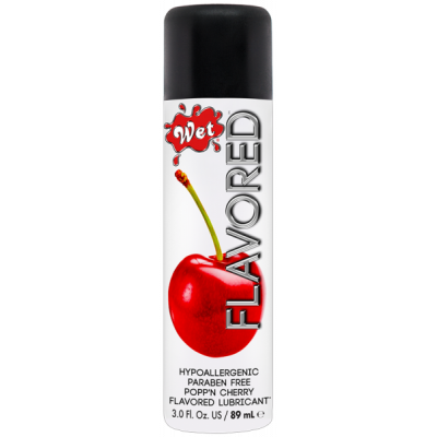 Съедобный лубрикант WET CLEAR FLAVORED SWEET CHERRY (Спелая вишня), 89 мл