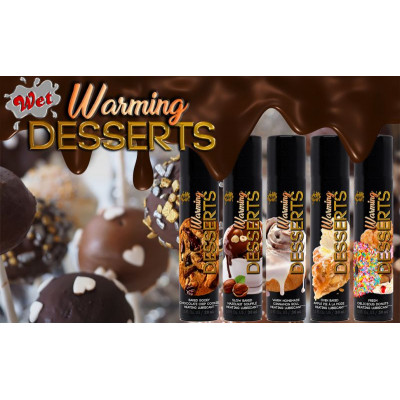 Съедобный лубрикант 4 в 1 WET Warming Desserts Slow Baked Hazelnut Souffle 89 мл Съедобный лубрикант 4 в 1 WET Warming Desserts Slow Baked Hazelnut Souffle 89 мл