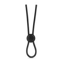 Регулируемое эрекционное кольцо STAY HARD SILICONE LOOP BLACK
