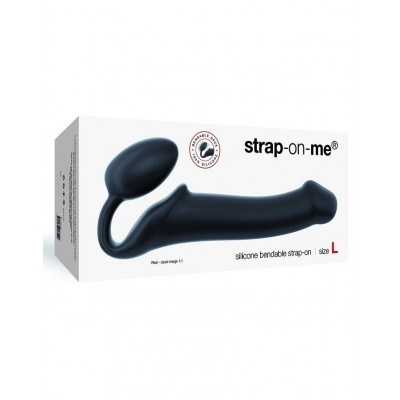 Безремневой страпон Strap-On-Me Black XL, полностью регулируемый, диаметр 4,5см Безремневой страпон Strap-On-Me Black XL, полностью регулируемый, диаметр 4,5см