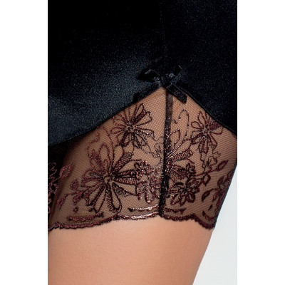 Сорочка приталена з чашечками BRIDA CHEMISE black S/M - Passion Exclusive, трусики Сорочка приталена з чашечками BRIDA CHEMISE black S/M - Passion Exclusive, трусики
