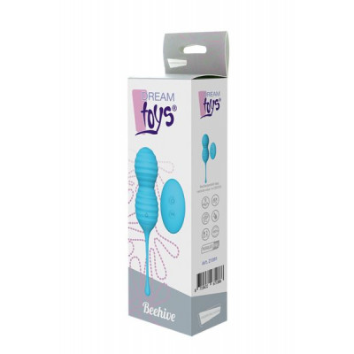 Вагинальные шарики с дистанционным пультом DREAM TOYS BEEHIVE BLUE