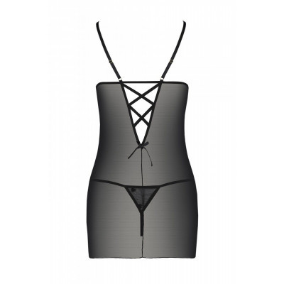 Сорочка з вирізами на грудях + стрінги LOVELIA CHEMISE black S/M - Passion Сорочка з вирізами на грудях + стрінги LOVELIA CHEMISE black S/M - Passion