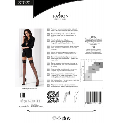 Панчохи ST020 1/2 nero - Passion Панчохи ST020 1/2 nero - Passion