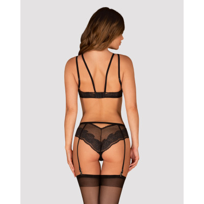 Сексуальный комплект Obsessive Allastia set Black S/M