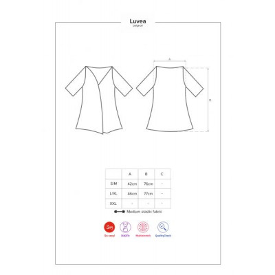 Пеньюар Obsessive Luvae peignoir S/M