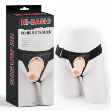 Страпон-фаллопротез без вибрацией Hi-Basic Vibrating Flesh Strap on Ha