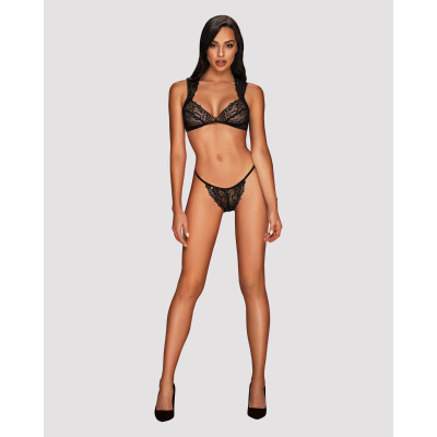 Комплект кружевного белья Obsessive Elisetta set Black S/M Комплект кружевного белья Obsessive Elisetta set Black S/M