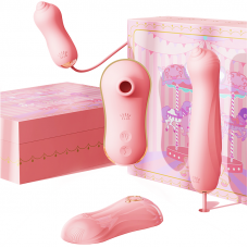 Набор секс игрушек Zalo UNICORN Vibratrion & Thrusting Set - PINK