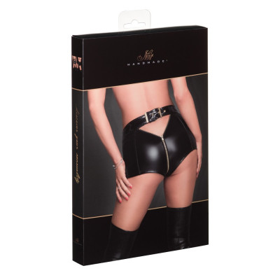 Шортики виниловые на молнии F218 Noir Handmade M Шортики виниловые на молнии F218 Noir Handmade M