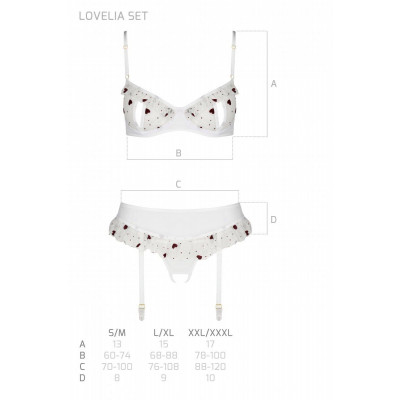 LOVELIA SET white L/XL - Passion LOVELIA SET white L/XL - Passion