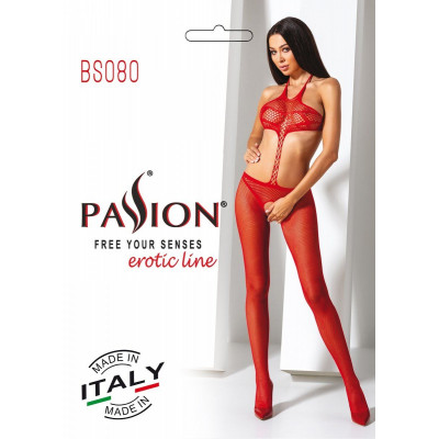 Бодистокинг Passion BS080 red Бодистокинг Passion BS080 red