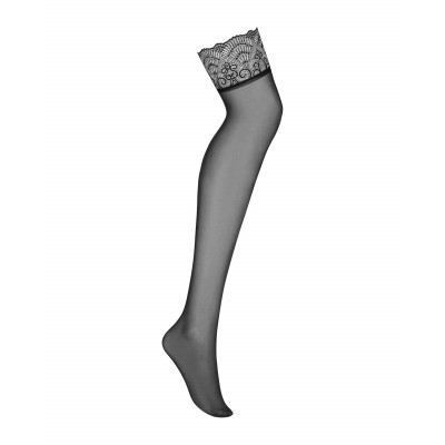 Чулки под пояс Obsessive Nero Firella Stockings LXL Чулки под пояс Obsessive Nero Firella Stockings LXL