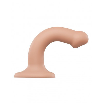 Насадка для страпона Strap-On-Me Dual Density Dildo Flesh S, диаметр 2,7см, двухслойная, гибкая Насадка для страпона Strap-On-Me Dual Density Dildo Flesh S, диаметр 2,7см, двухслойная, гибкая
