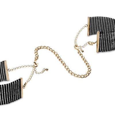 Наручники Bijoux Indiscrets Desir Metallique Handcuffs - Black, металеві, стильні браслети Наручники Bijoux Indiscrets Desir Metallique Handcuffs - Black, металеві, стильні браслети