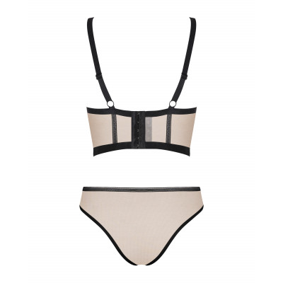Сексуальный комплект Obsessive Nudelia top & panties L/XL Сексуальный комплект Obsessive Nudelia top & panties L/XL