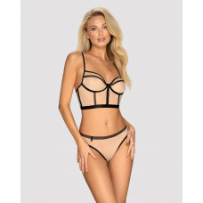 Сексуальный комплект Obsessive Nudelia top & panties L/XL