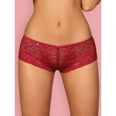 Сексуальные трусики Obsessive Lividia shorties red L/XL