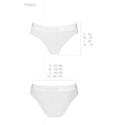 Трусики с прозрачной вставкой Passion PS002 PANTIES white, size XL Трусики с прозрачной вставкой Passion PS002 PANTIES white, size XL