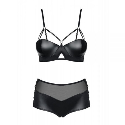 Комплект Obsessive Leatheria 2-pcs set black L/XL