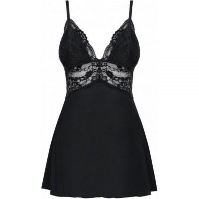 Бебидолл Obsessive 810-BAB-1 babydoll & thong black S/M