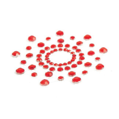 Пестіс з кристалів Bijoux Indiscrets - Mimi Red, прикраса на груди Пестіс з кристалів Bijoux Indiscrets - Mimi Red, прикраса на груди