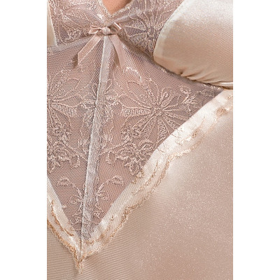 (SALE) Сорочка приталена з чашечками LOTUS CHEMISE cream XXL/XXXL - Passion Exclusive, трусики (SALE) Сорочка приталена з чашечками LOTUS CHEMISE cream XXL/XXXL - Passion Exclusive, трусики