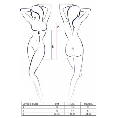 (SALE) Сорочка приталена з чашечками LOTUS CHEMISE cream XXL/XXXL - Passion Exclusive, трусики (SALE) Сорочка приталена з чашечками LOTUS CHEMISE cream XXL/XXXL - Passion Exclusive, трусики