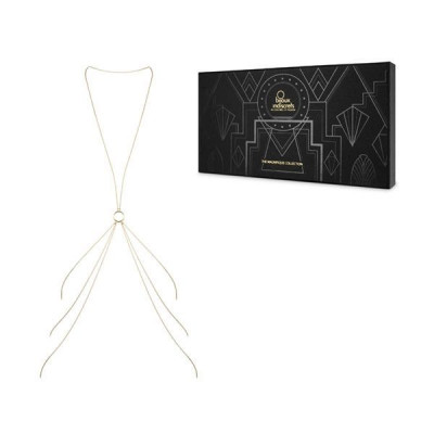 Ланцюжок для тіла Bijoux Indiscrets Magnifique 8 Body Chain - Gold, прикраса для тіла Ланцюжок для тіла Bijoux Indiscrets Magnifique 8 Body Chain - Gold, прикраса для тіла