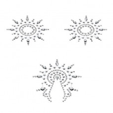 Пестіс з кристалів Petits Joujoux Gloria set of 3 - Silver, прикраса на груди та вульву