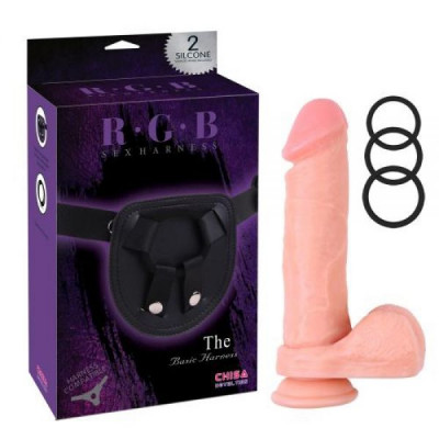 CH63574 Страпон с яичками RGB Sex Harntss 8,5'' Kyle Korver