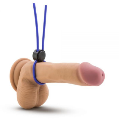 T331086 Регулируемое эрекционное кольцо STAY HARD SILICONE LOOP BLUE