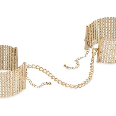 Наручники Bijoux Indiscrets Desir Metallique Handcuffs - Gold, металеві, стильні браслети Наручники Bijoux Indiscrets Desir Metallique Handcuffs - Gold, металеві, стильні браслети