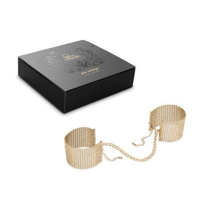 Наручники Bijoux Indiscrets Desir Metallique Handcuffs - Gold, металеві, стильні браслети Наручники Bijoux Indiscrets Desir Metallique Handcuffs - Gold, металеві, стильні браслети