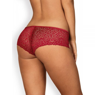 Сексуальные трусики Obsessive Lividia shorties red S/M