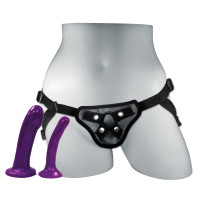 Набор для страпона Sportsheets Anal Explorer Kit, для новичков, 2 насадки, диаметр 2см и 3,5см