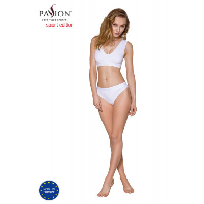 Спортивний топ з еластичної бавовни Passion PS005 TOP white, size S Спортивний топ з еластичної бавовни Passion PS005 TOP white, size S
