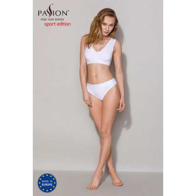 Спортивний топ з еластичної бавовни Passion PS005 TOP white, size S Спортивний топ з еластичної бавовни Passion PS005 TOP white, size S