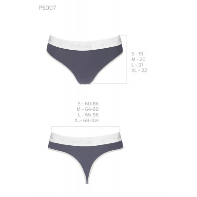 Спортивные трусики-стринги Passion PS007 PANTIES dark grey, size S Спортивные трусики-стринги Passion PS007 PANTIES dark grey, size S
