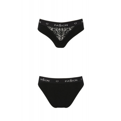 Трусики з широкою гумкою і мереживом Passion PS001 PANTIES black, size L Трусики з широкою гумкою і мереживом Passion PS001 PANTIES black, size L