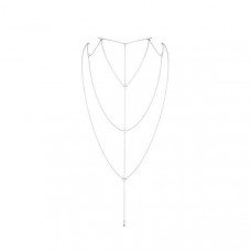 Ланцюжок для спини Bijoux Indiscrets Magnifique Back and Cleavage Chain - Silver, прикраса для тіла