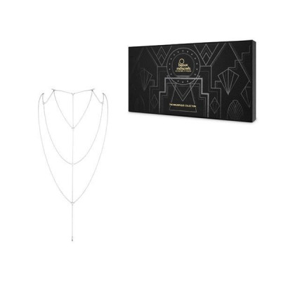 Ланцюжок для спини Bijoux Indiscrets Magnifique Back and Cleavage Chain - Silver, прикраса для тіла Ланцюжок для спини Bijoux Indiscrets Magnifique Back and Cleavage Chain - Silver, прикраса для тіла