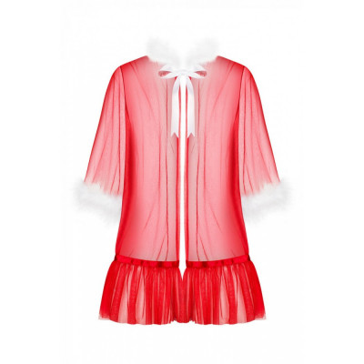 Пеньюар новогодний Obsessive Santasia Peignoir S/M/L Red Пеньюар новогодний Obsessive Santasia Peignoir S/M/L Red