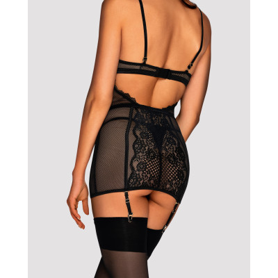 Сорочка Obsessive Basitta chemise & thong S/M Сорочка Obsessive Basitta chemise & thong S/M
