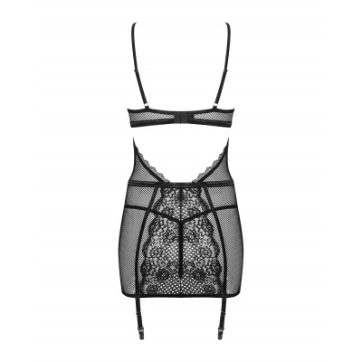 Сорочка Obsessive Basitta chemise & thong S/M Сорочка Obsessive Basitta chemise & thong S/M
