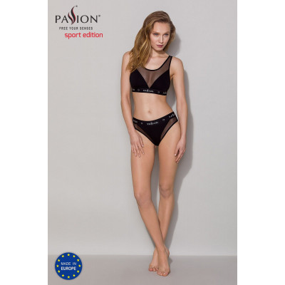 Топ з прозорою вставкою Passion PS002 TOP black, size M Топ з прозорою вставкою Passion PS002 TOP black, size M