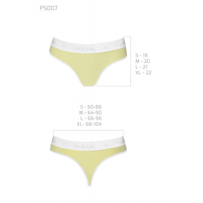 Спортивні трусики-стрінги Passion PS007 PANTIES yellow, size M Спортивні трусики-стрінги Passion PS007 PANTIES yellow, size M