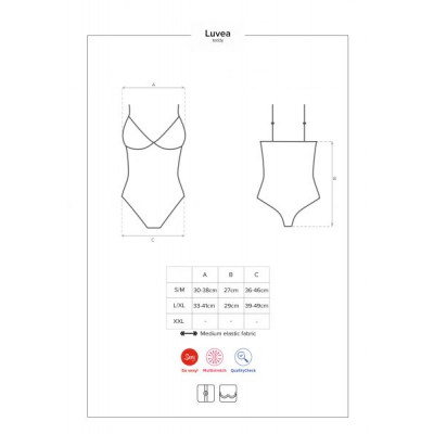 Боди Obsessive Luvae teddy L/XL